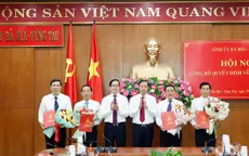 Bà Rịa - Vũng Tàu công bố các quyết định về công tác cán bộ