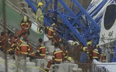 Sập cần cẩu ở Hong Kong (Trung Quốc), ít nhất 2 người thiệt mạng