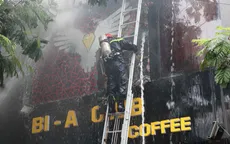 Dập tắt đám cháy tại quán Bi-A Club ở Bắc Ninh