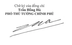 Giới thiệu chữ ký của 2 tân Phó Thủ tướng Chính phủ