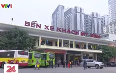 Lượng người đến bến xe Mỹ Đình tăng tới 300% trong ngày đi làm cuối trước Tết
