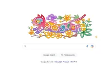 Google thay ảnh mừng năm mới Quý Mão 2023