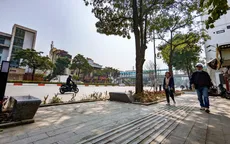 Hà Nội bố trí hàng ghế đá trên một số tuyến phố