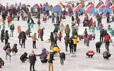 Lễ hội câu cá trên băng tại Hàn Quốc