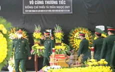 Tổ chức lễ tang phi công Trần Ngọc Duy hy sinh trong khi làm nhiệm vụ