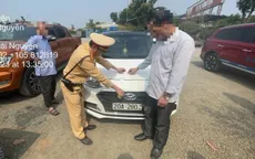 Phạt 17 triệu đồng tài xế đi ngược chiều trên cao tốc Hà Nội-Thái Nguyên