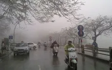 Miền Bắc mưa phùn và sương mù ngày cuối tuần