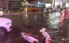 Mưa đá, dông lốc bất thường gây ngập úng cục bộ ở Điện Biên