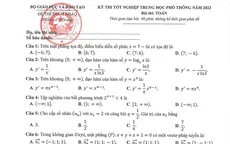Kỳ thi tốt nghiệp THPT 2023: Nhận định đề tham khảo môn Toán