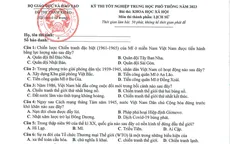 Kỳ thi tốt nghiệp THPT 2023: Nhận định đề tham khảo tổ hợp Khoa học xã hội