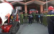 Bình Dương: Sử dụng robot tham gia chữa cháy