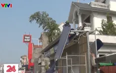 Hải Phòng tháo dỡ công trình nhà siêu mỏng, siêu méo