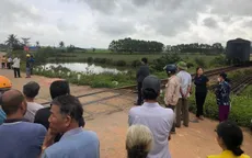 Vượt gác chắn đường sắt, cụ ông bị tàu SE1 đâm tử vong