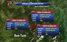 Động đất liên tiếp tại Kon Tum