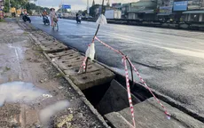 Quốc lộ 51: Nhiều nắp cống thoát nước bị mất, hư hỏng