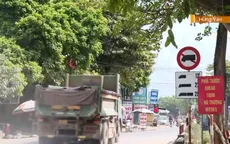 Xe tải nặng gây mất an toàn giao thông