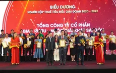 SABECO được vinh danh Doanh nghiệp nộp thuế tiêu biểu 2020-2022