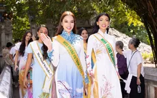 Thí sinh Hoa hậu Hòa bình quốc tế 2023 duyên dáng áo dài thăm Hà Nội