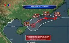 Bão số 4 suy yếu dần trong 3 ngày tới, không ảnh hưởng tới đất liền Việt Nam