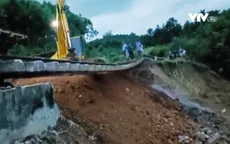 Xuyên đêm khắc phục sạt lở tuyến đường sắt Hà Nội - Lào Cai
