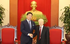Tổng Bí thư Nguyễn Phú Trọng tiếp Tổng thống Mông Cổ