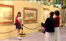 Hà Nội xưa trên bức tường tranh 3D tại phố Phan Đình Phùng