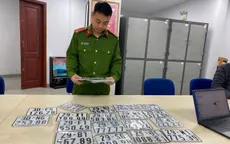 Hà Nội: Phát hiện 3 cơ sở sản xuất biển kiểm soát ô tô, xe máy giả