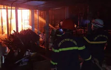 20 tấn mủ khô bị thiêu rụi trong đám cháy tại công ty cao su ở Quảng Trị