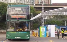 Xe bus hai tầng chạy bằng hydro tại Hong Kong (Trung Quốc)