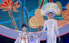 Trình diễn bộ sưu tập áo dài vẽ tay Cổ Linh
