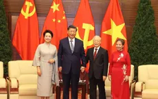 Tổng Bí thư Nguyễn Phú Trọng chia tay Tổng Bí thư, Chủ tịch nước Trung Quốc Tập Cận Bình