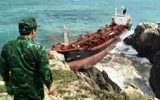 Quảng Nam: Phát hiện tàu nước ngoài dạt vào đảo Cù lao Chàm