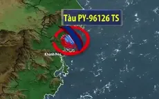 Tàu cá bị chìm, 5 ngư dân mất tích