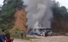 Cháy xe chở học sinh khi đi tham quan