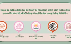 [Infographic] Những chính sách mới có hiệu lực từ tháng 1/2024