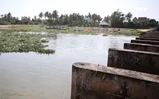 Đập ngăn mặn xuống cấp đe dọa hàng trăm hecta vụ Hè Thu