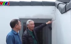 Nhiều nhà dân nứt, hỏng do thi công đường giao thông