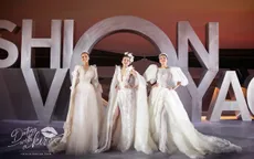 Siêu mẫu Thanh Hằng cùng Hoa hậu H'Hen Niê, Hoa hậu Ngọc Châu đọ sắc trong Calla Collection 2023 của NTK Phương Linh x Fashion Voyage No.5