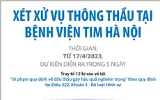 Xét xử vụ thông thầu tại Bệnh viện Tim Hà Nội