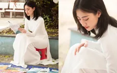 Hoa hậu Lương Thùy Linh hóa "cô Trúc bán sách" Tăng Thanh Hà