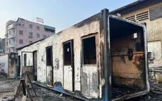 TP Hồ Chí Minh: Đám cháy thiêu rụi container cải tạo thành văn phòng