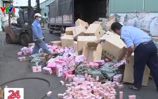 Tiêu hủy hàng chục tấn hàng giả, hàng lậu