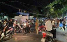 Xe tải tông hàng loạt xe máy ở Quảng Ngãi