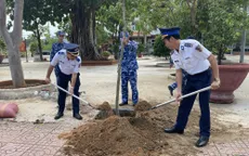 Vùng Cảnh sát biển 3 phát động trồng cây "Đời đời nhớ ơn Bác Hồ"