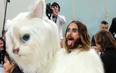 Jared Leto hóa trang thành mèo Choupette của Karl Lagerfeld trên thảm đỏ Met Gala