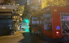 Cháy căn hộ tầng 5 tập thể Thành Công, nghi do chập điện