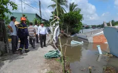 Sạt lở nhấn chìm 2 căn nhà xuống sông Ô Môn