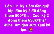 Vụ thu quỹ lớp "bất thường": Đình chỉ thu 1 triệu đồng để liên hoan, dã ngoại