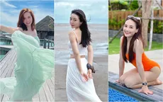 Diễn viên Việt khoe ảnh nghỉ lễ: Quỳnh Kool thả dáng ở biển, Bảo Thanh diện đồ bơi nổi bật