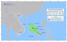 Áp thấp nhiệt đới đã đi vào Biển Đông